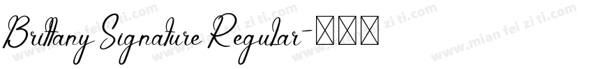 Brittany Signature Regular字体转换